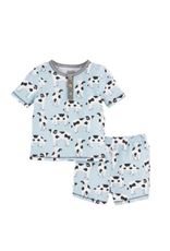 Mudpie Cow Pajamas Set