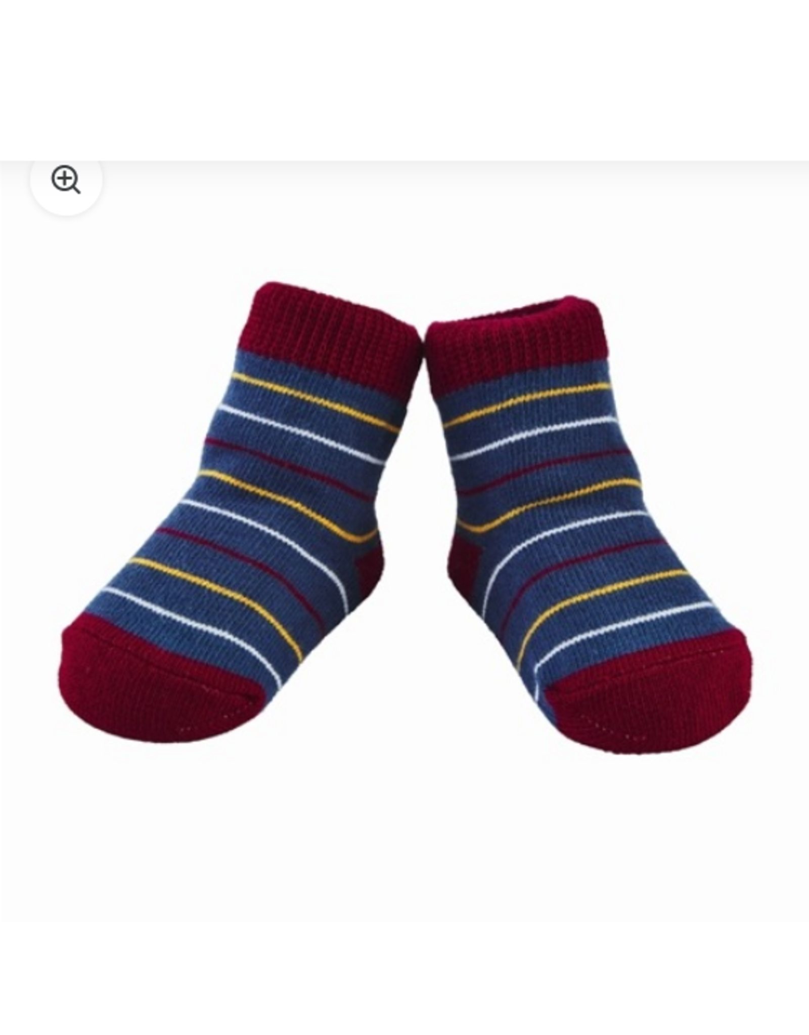 Mudpie Navy Striped Socks