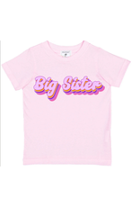 Mumsy Goose Big Sister Retro Shirt Ballerina Pink