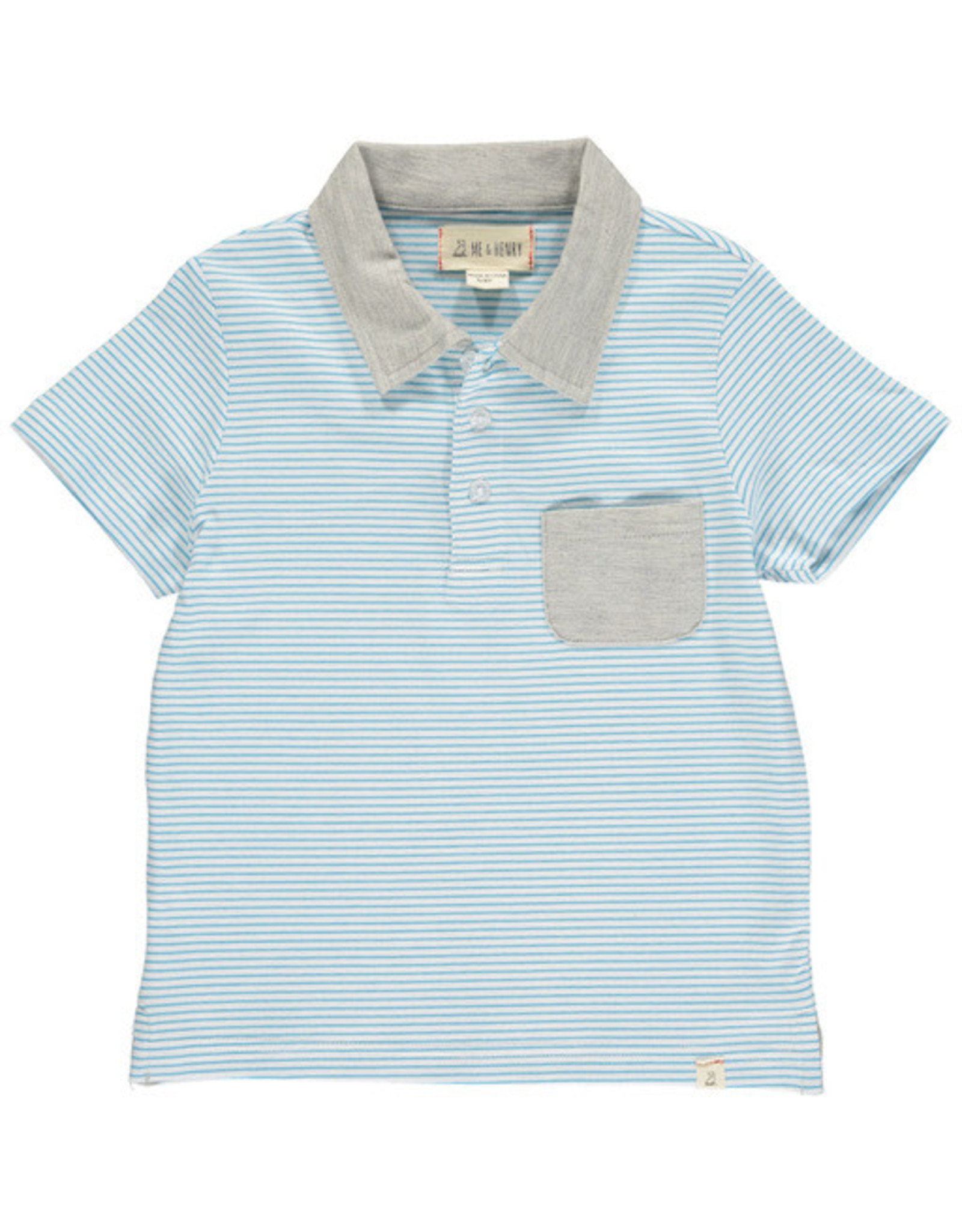 Me & Henry Halyard Polo - Blue/White