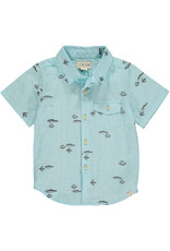 Me & Henry Aloha SS Shirt-blue vintage fish