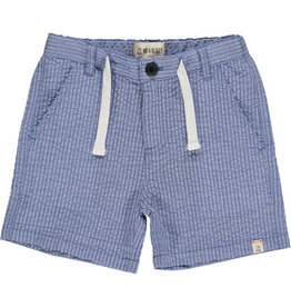 Me & Henry Crew Shorts-Blue Seersucker