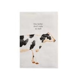 Mudpie Cow Farm Icon Towel