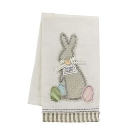 Mudpie BUNNY APPLIQUE TOWEL