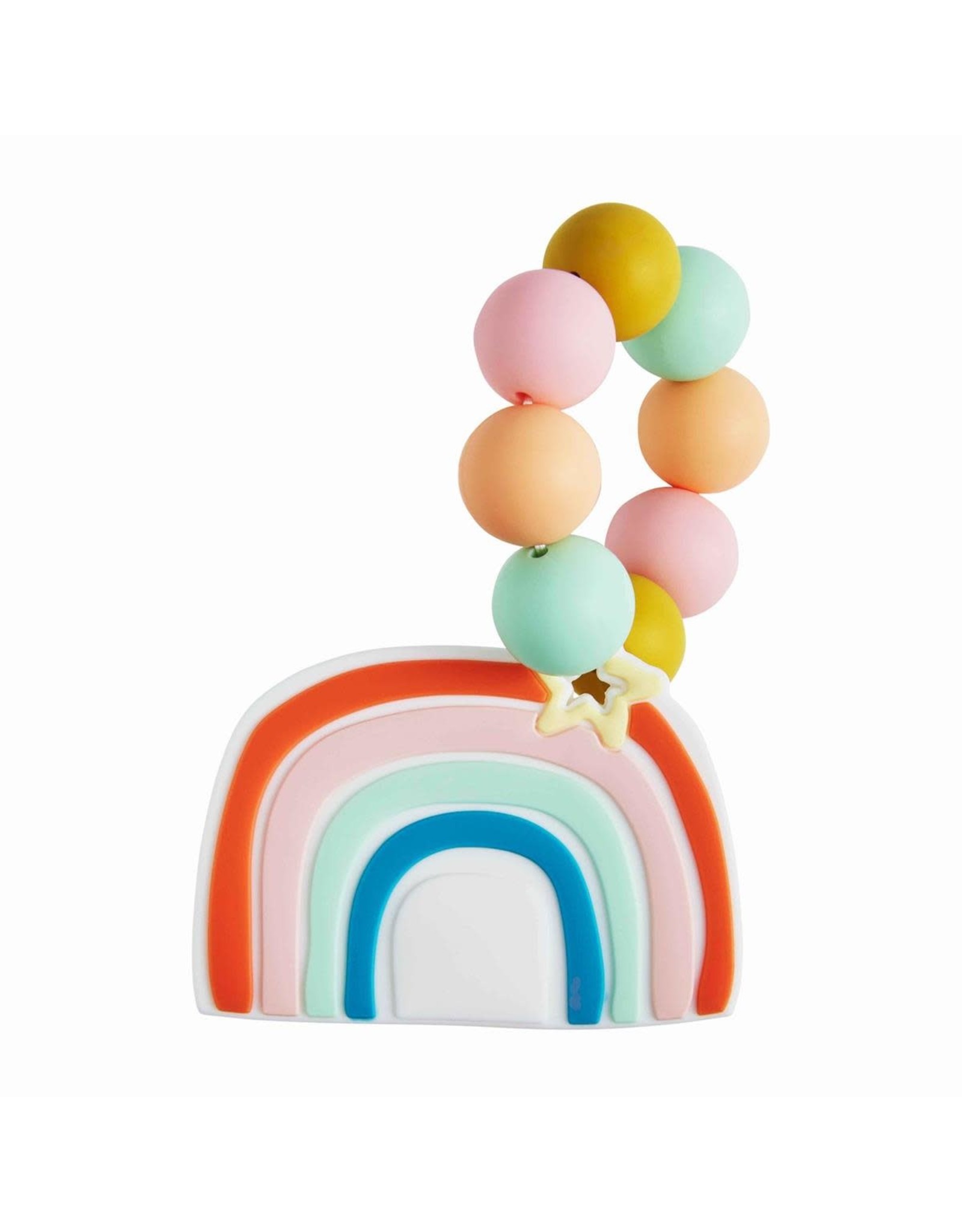 Mudpie Red Rainbow Silione Teether