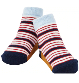 Mudpie Blue and Red Stripe Socks