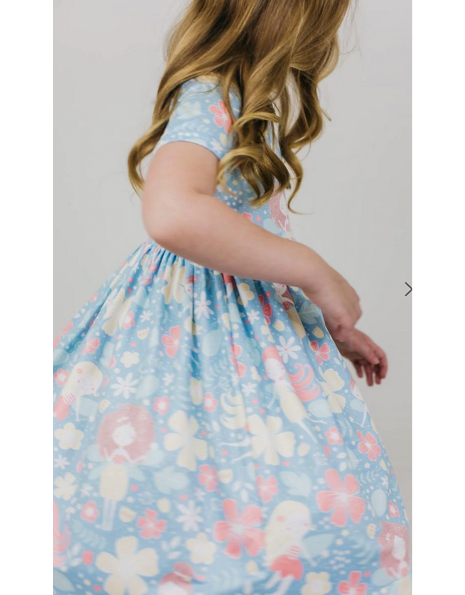 Mila & Rose Flower Fairy Short Sleeve Twirl Dress