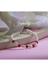 Collectables January Birthstone Bracelet 5"- CJ129