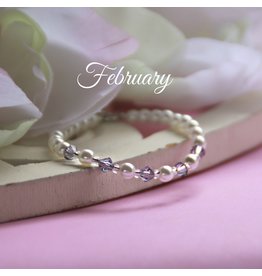 Collectables February Birthstone Bracelet 5"