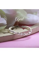 Collectables April  Birthstone Bracelet 5"- CJ132
