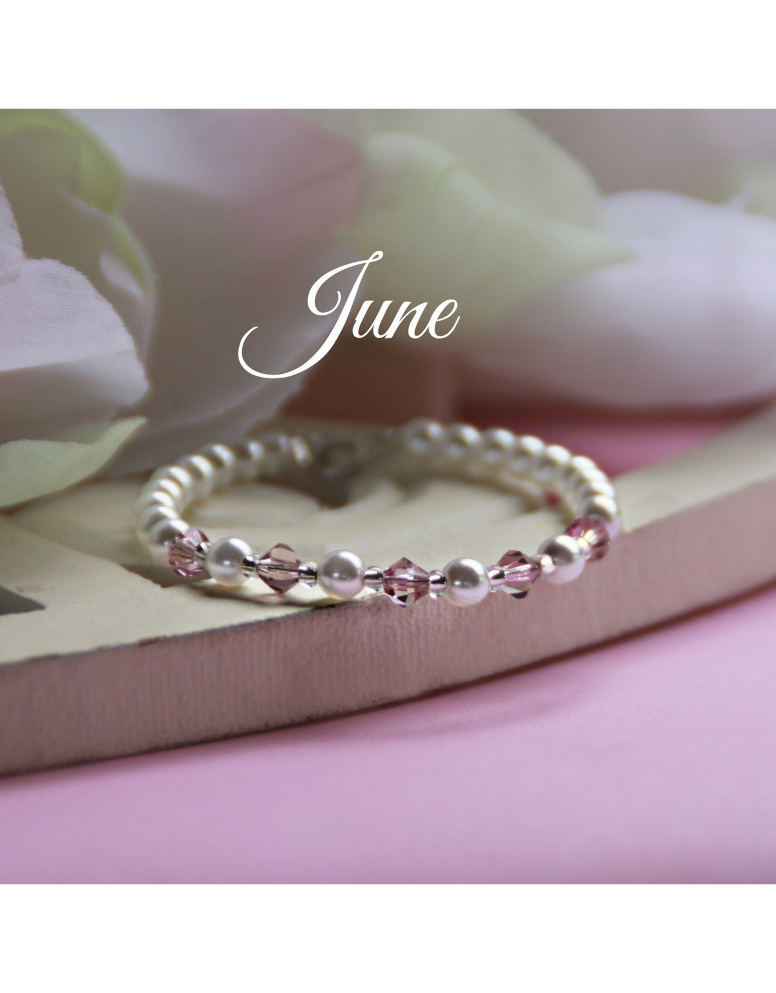 Collectables June Birthstone Bracelet 5"- CJ134
