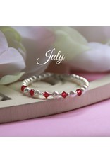 Collectables July Birthstone Bracelet 5"-CJ135