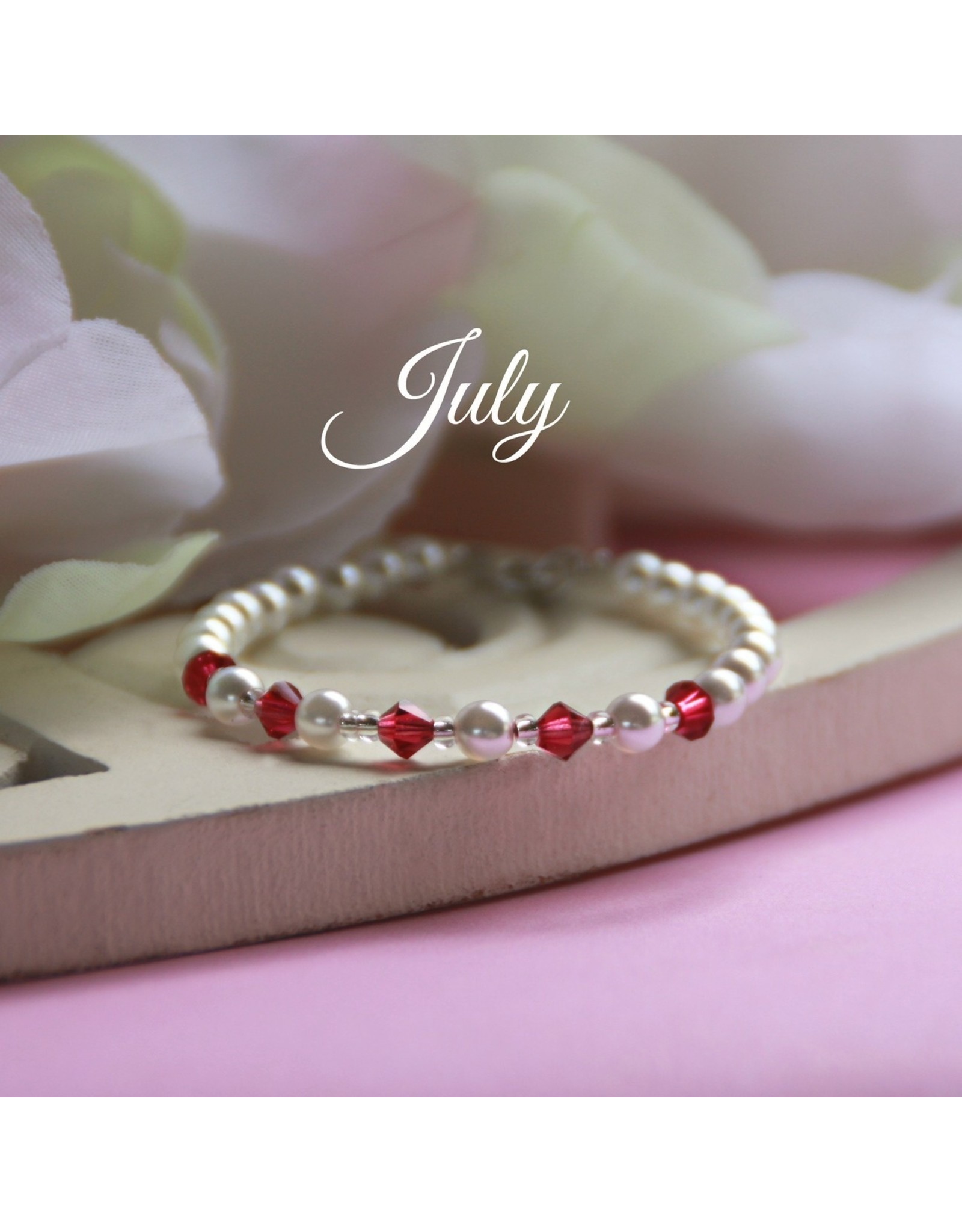 Collectables July Birthstone Bracelet 5"-CJ135