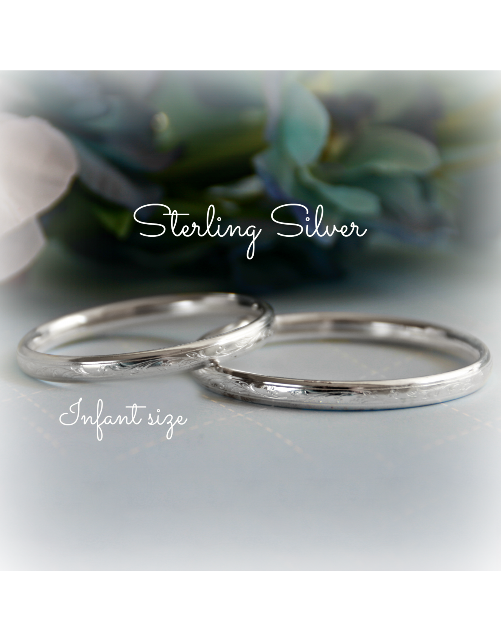 Collectables Infant Sterling Silver Bangle Bracelet-STG10