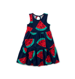 Tea Collection Tiered Tank Dress-Watermelon