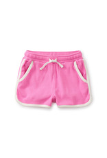 Tea Collection Piped Gym Shorts - Perennial Pink
