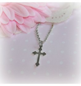 Collectables Rhodium Cross Necklace