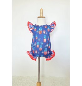 Clover Cottage Mason Dixie Baby Summer Romper