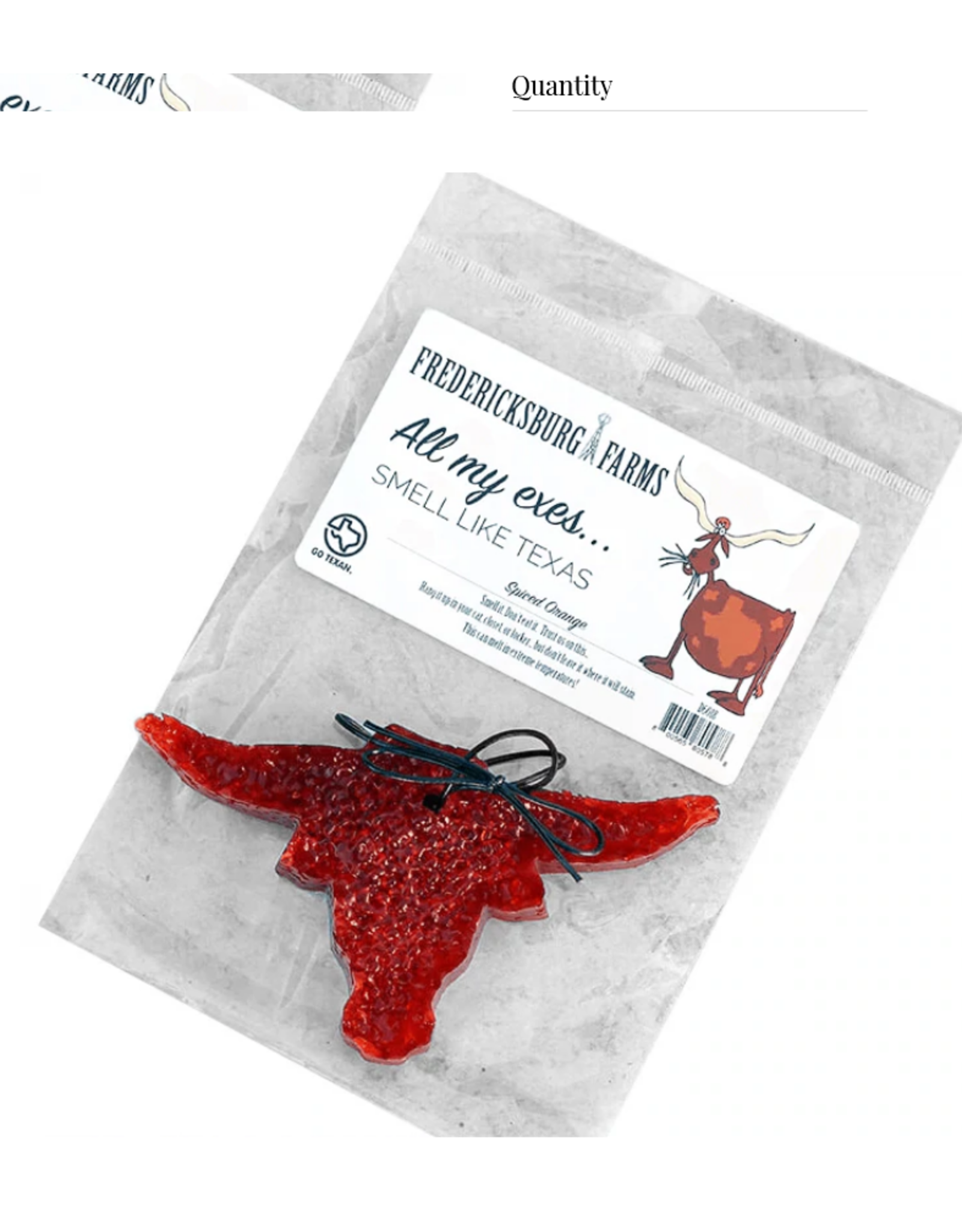 Fredericksburg Farms All My Exes Freshie-Longhorn Spiced Orange Air Freshener