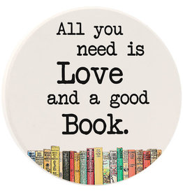 Tipsy Coasters & Gifts All you need is Love and a good Book Car Coaster