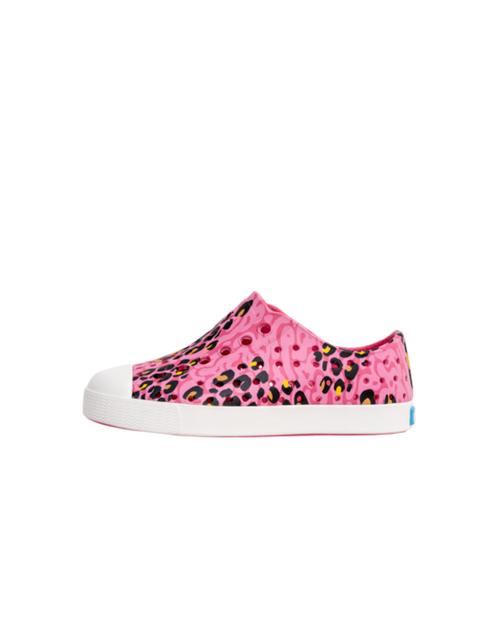 Native  Footwear Jefferson Print Hollywood Pink Wrapped Cheetah/Shell White