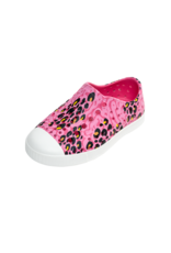 Native  Footwear Jefferson Print Hollywood Pink Wrapped Cheetah/Shell White