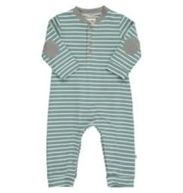 Me & Henry Niota Romper - Blue Stripe