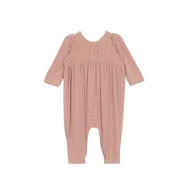 Mabel and Honey Sugar & Spice Knit Romper-Pink