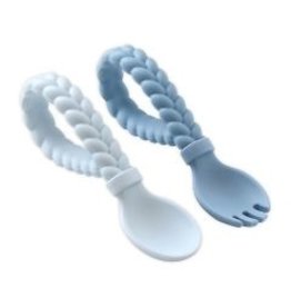 Itzy Ritzy Sweetie Spoon + Fork Set ~ Blue