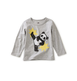 Tea Collection Panda Kick Baby Graphic Tee