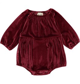 vignette Daisy Velvet Bubble~Burgandy