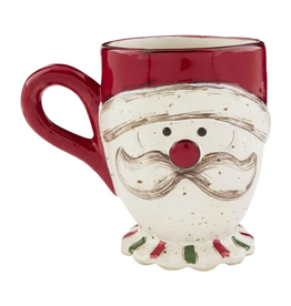 Mudpie Santa Farm Pedestal Mug