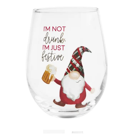 Mudpie Gnome Drinking Wine Glass