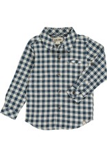 Me & Henry Atwood Woven Shirt - Teal/White Plaid
