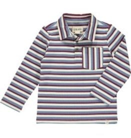 Me & Henry Waverly Polo -Navy Stripe