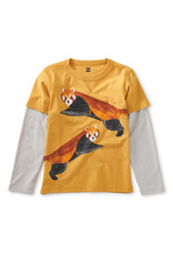 Tea Collection Red Panda Layered Graphic Tee