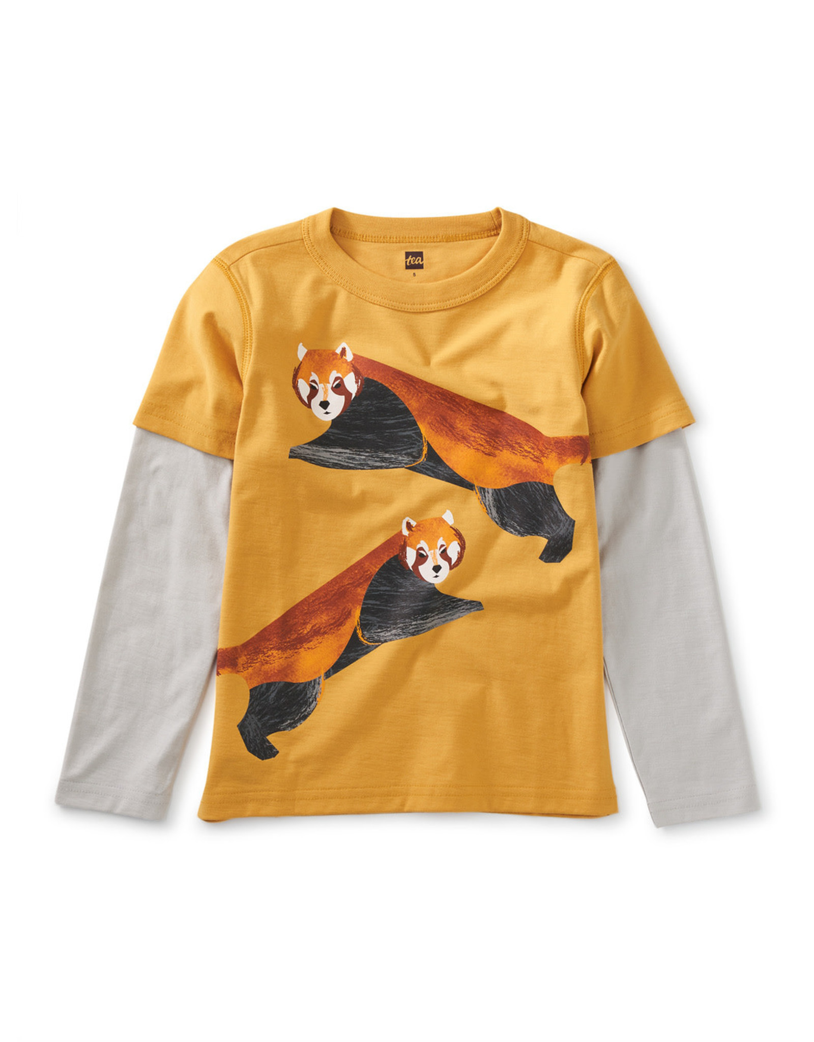 Tea Collection Red Panda Layered Graphic Tee