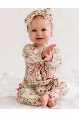 Charlie's Project Kids Deck The Halls Ivy Ruffled Footless Romper