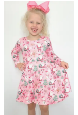 Clover Cottage North Pole Pink Girls Dress