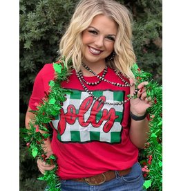 Texas True Threads Jolly Plaid Tee S/S