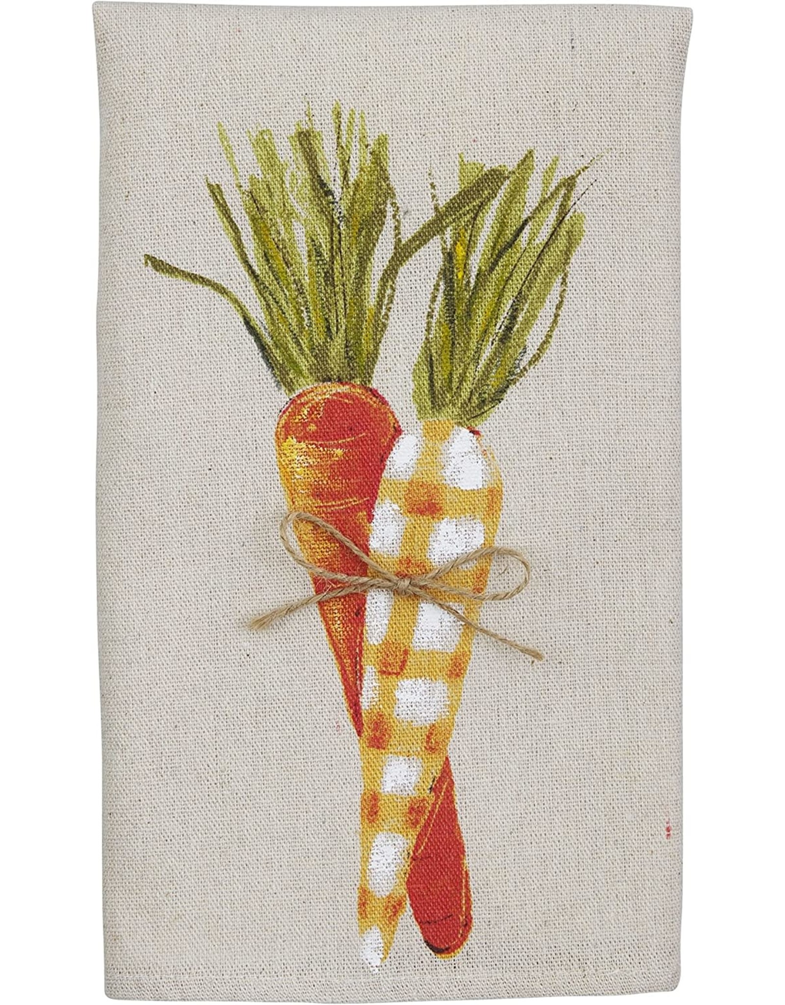 Mudpie Carrot Painted Easter Towel