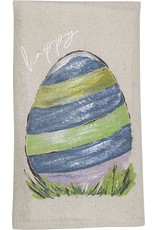 Mudpie Hand-Painted Egg Easter Tea Towel