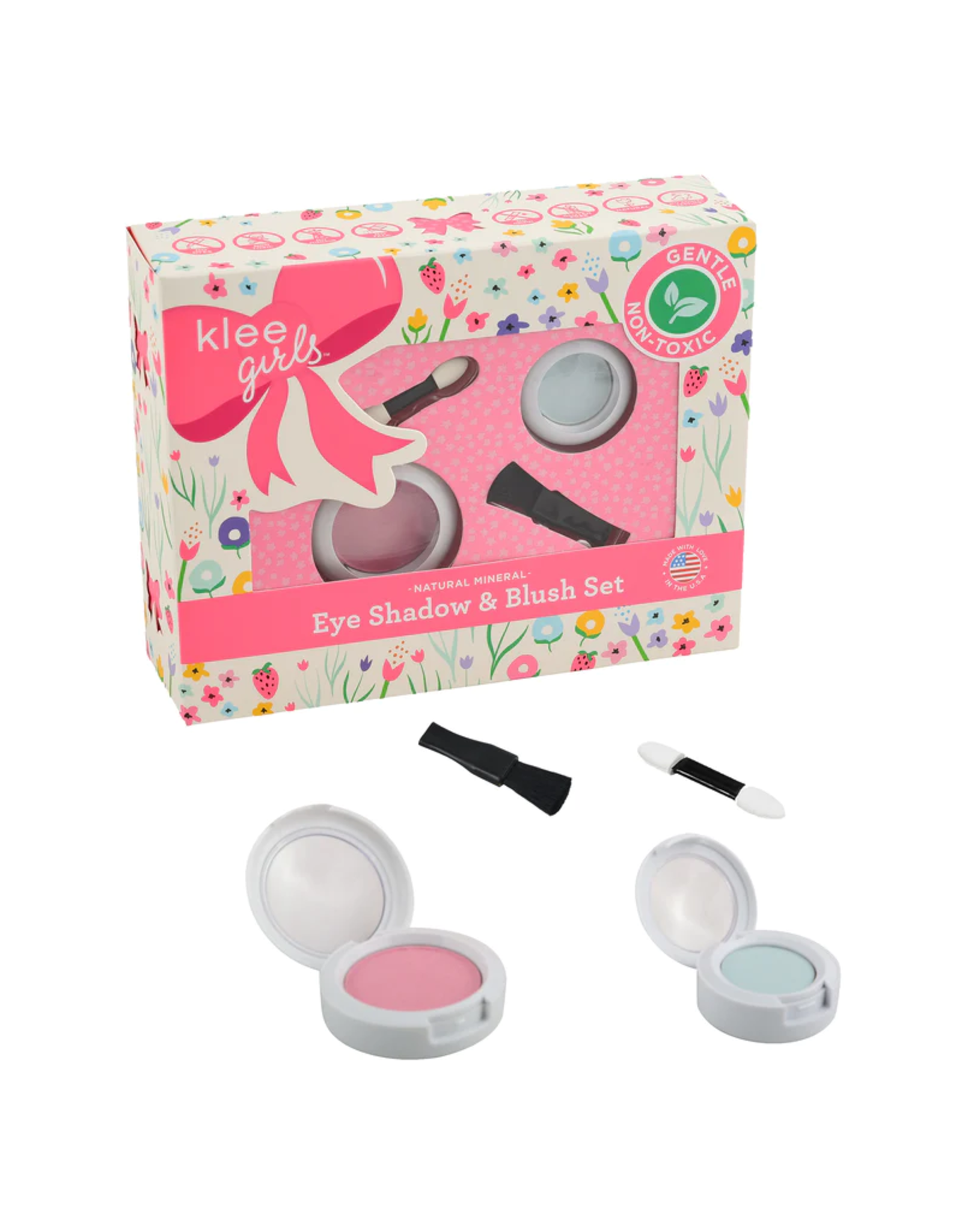 Klee Naturals Girls Eyeshadow and Blush 2 pc Set-Wish and Faith