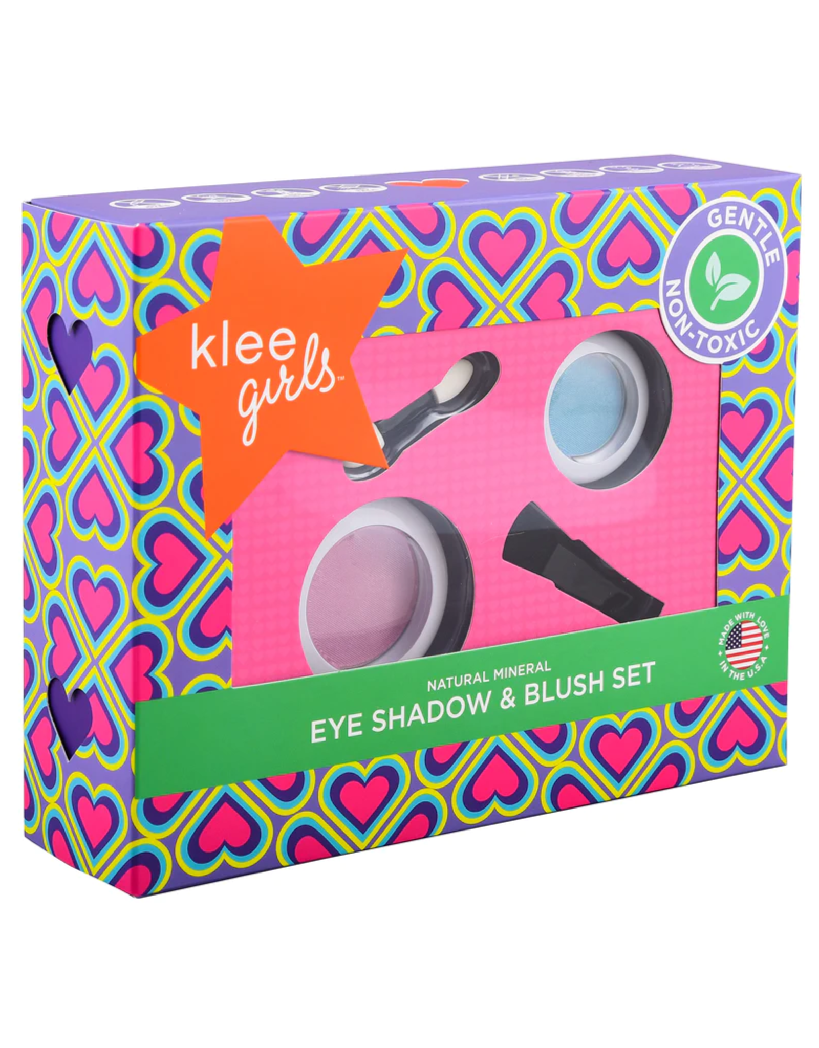 Klee Naturals Girls Eyeshadow and Blush 2 pc Set-Wink and Smile