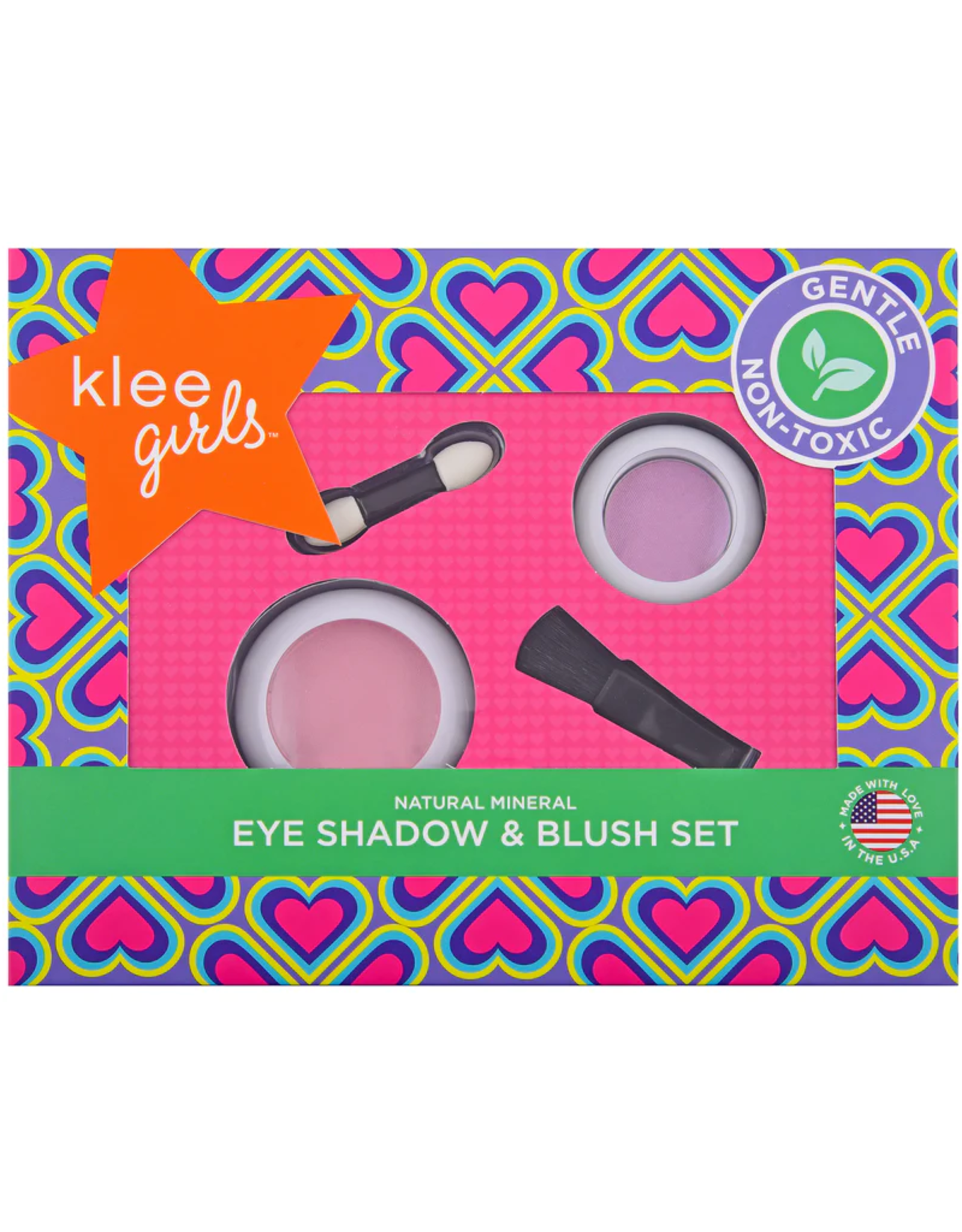 Klee Naturals Girls Eyeshadow and Blush 2 pc Set-Whisper and Dream