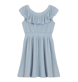 Mabel and Honey Eleanor Ribbed Knit Dress - Blue