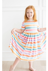 Mila & Rose Springs Stripes S/S Pocket Twirl Dress