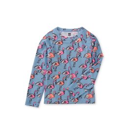 Tea Collection Long Sleeve Rash Guard - Fabulous Flamingos