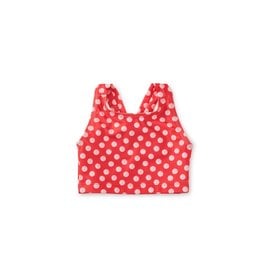 Tea Collection Cross Back Tankini Swim Top - Polka Dots