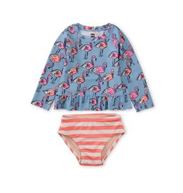 Tea Collection Rash Guard Baby Swim Set~Fabulous Flamingos